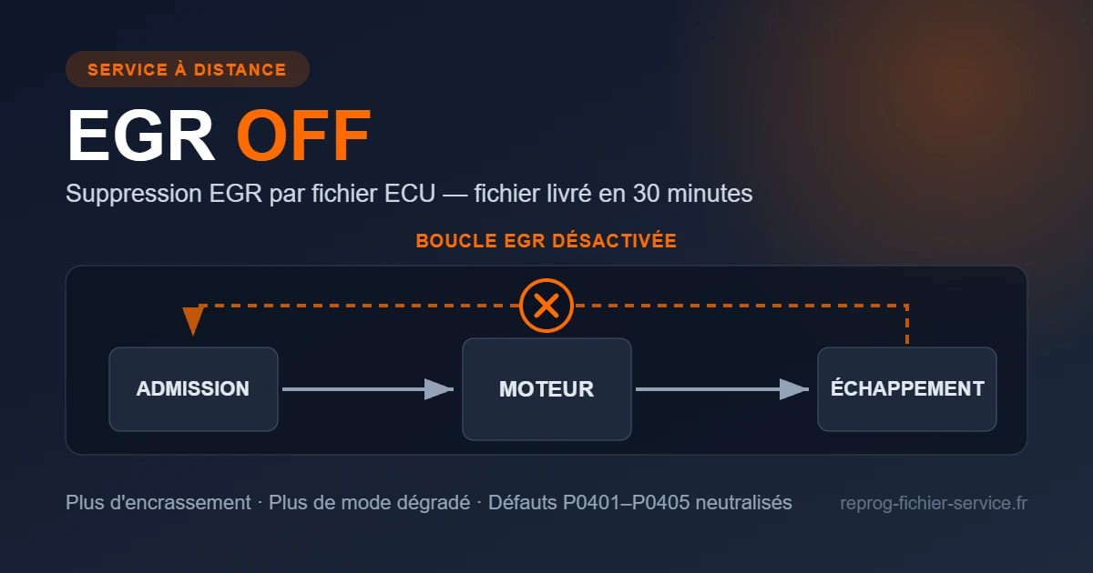 FAP Off et EGR Off cumulés : suppression par fichier ECU à distance